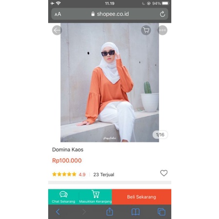 DOMINA KAOS SHOPAHOLIC STORE