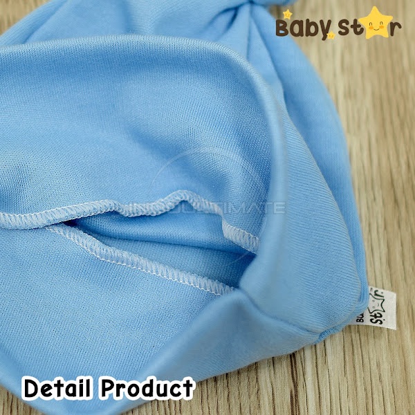 Topi Kupluk Bayi kuncir BABY STAR Topi Anak baru lahir Baby Hat New Born Pelindung Kepala Bayi Perlengkapan newborn