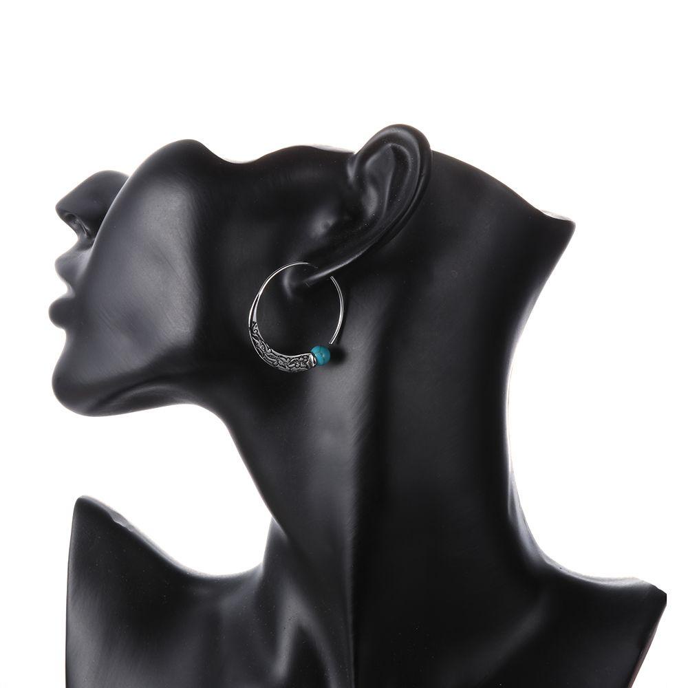 Solighter Anting Hoop New Bohemian Turquoise Ear Stud