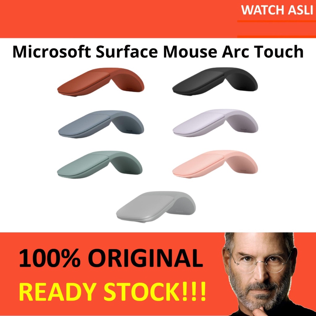 Microsoft Surface Mouse Arc Touch Black Platinum Pink Red Bluetooth