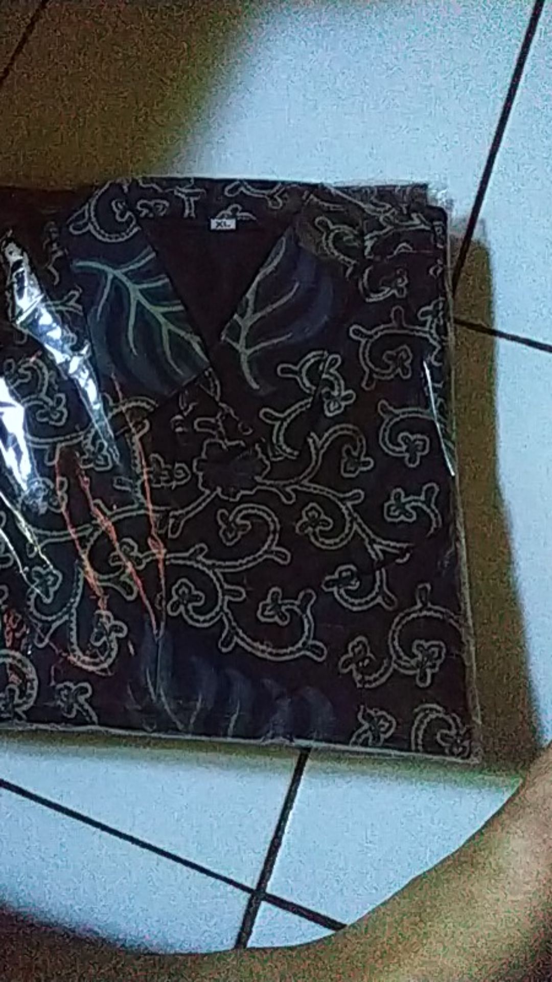 Lembayung Navy Kemeja Batik Pria Lengan Pendek Martowiro Atasan Modern Premium Lapis Furing Produsen