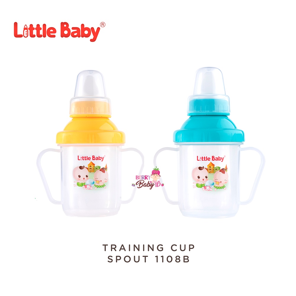 LIttle Baby Training Cup Spout 220ml Cangkir Minum Bayi #1108B Berry Mart