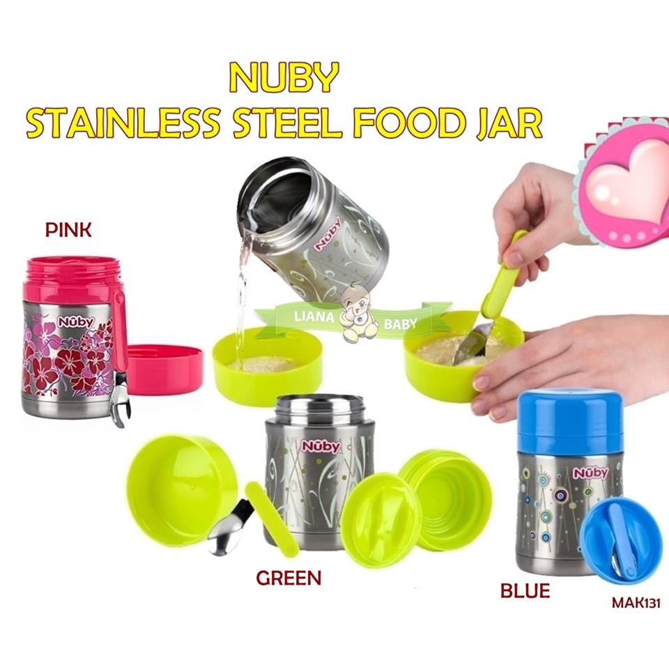 MAK131 TERMOS MAKAN NUBY STAINLESS STEEL FOOD JAR