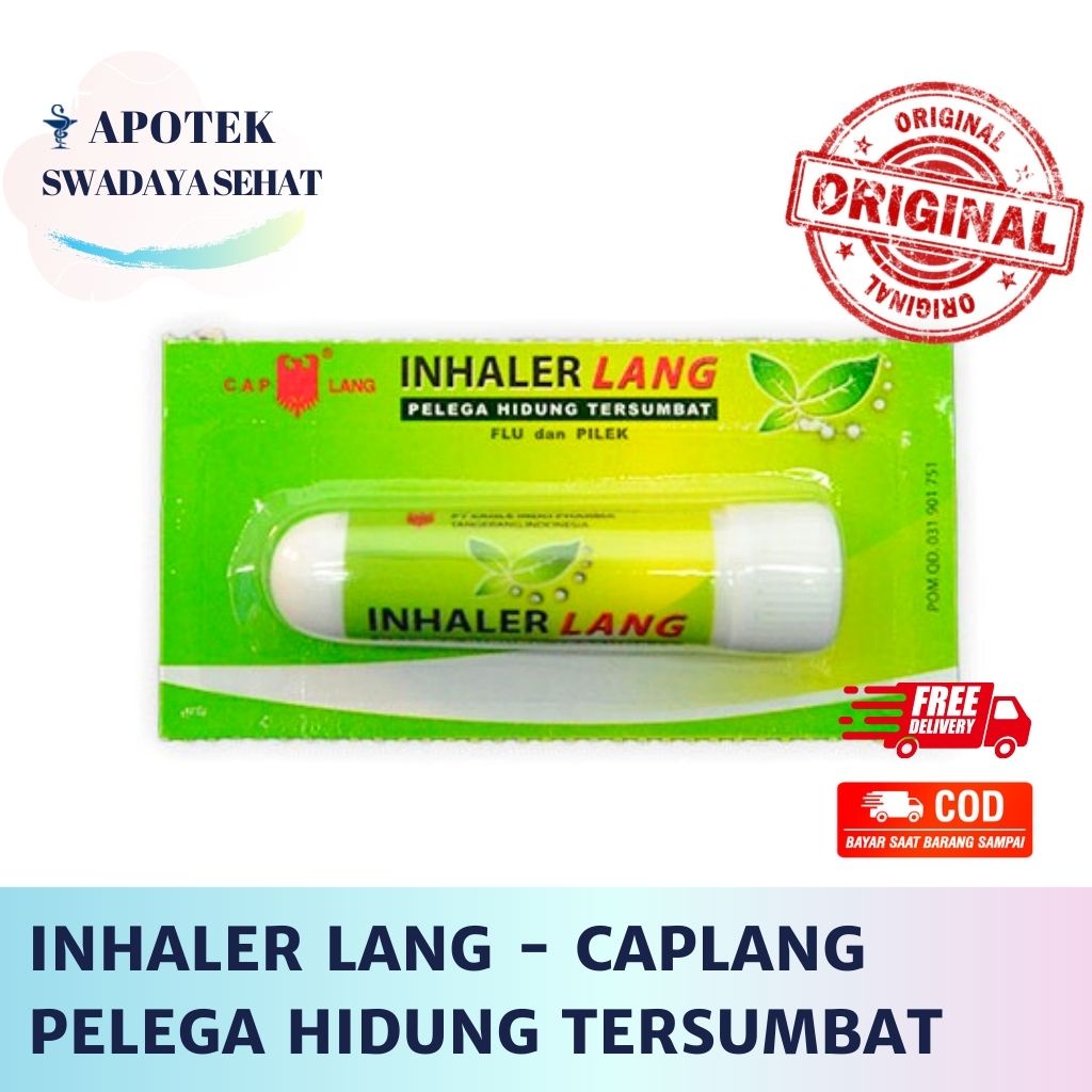 INHALER LANG - Pelega Hidung Tersumbah Flu Pilek CapLang Cap Lang