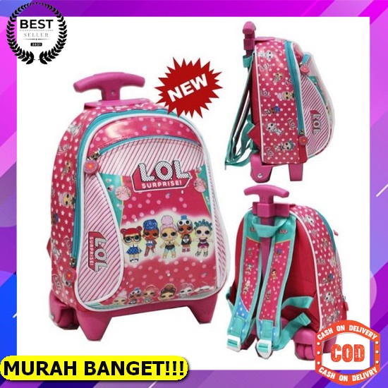 Tas Sekolah Anak Perempuan Sd/Tas Ransel Anak Sd/Tas Anak Karakter Lucu/Tas Dorong Anak/Tas Troli An