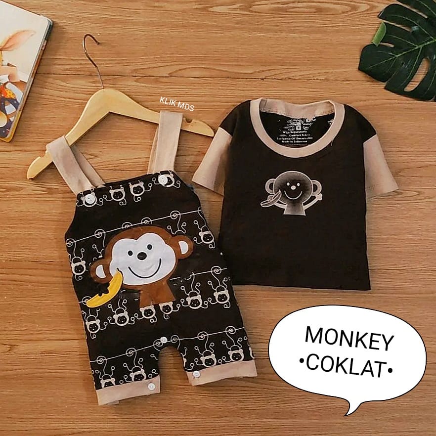 Klik Mds Overall Anak Bayi Laki-laki Motif Car Baby Dan Safari Estimasi Usia 3-12 Bulan-4