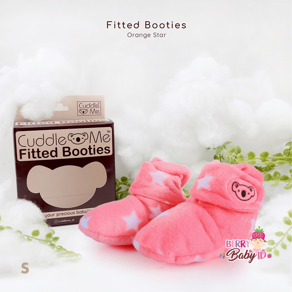 Cuddle Me Prewalker Sepatu Bayi Baby Fitted Booties Lucu dengan Velcro Berry Mart