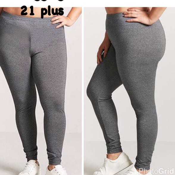 S.U.L.T.A.N FOREVER 21 LEGGING (GREY CHARCOAL) BIG SIZE JUMBO SIZE .......,,