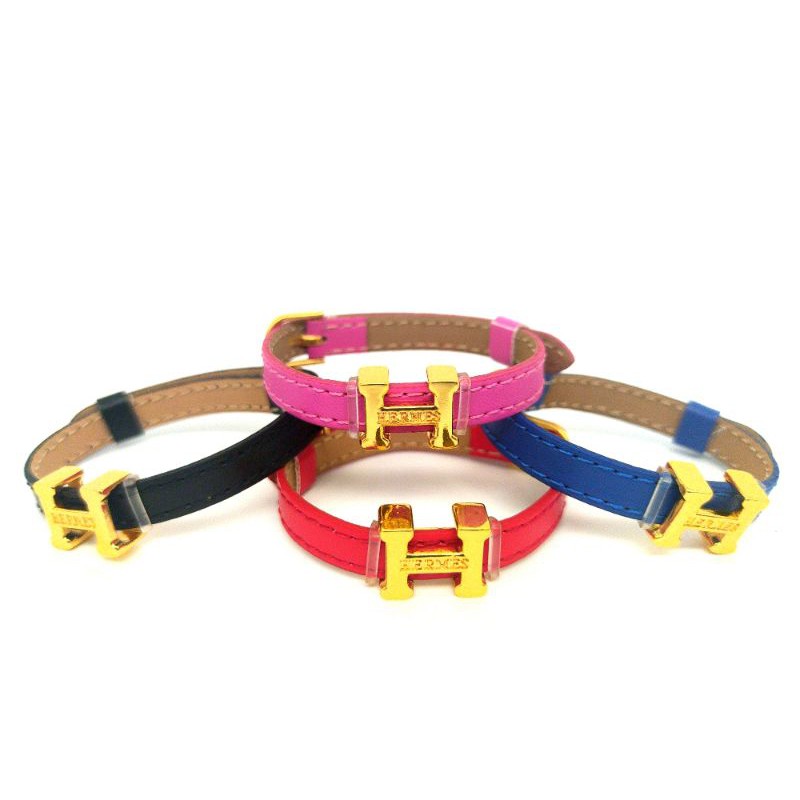 Gelang Sabuk Gelang Gesper Kulit Liontin H