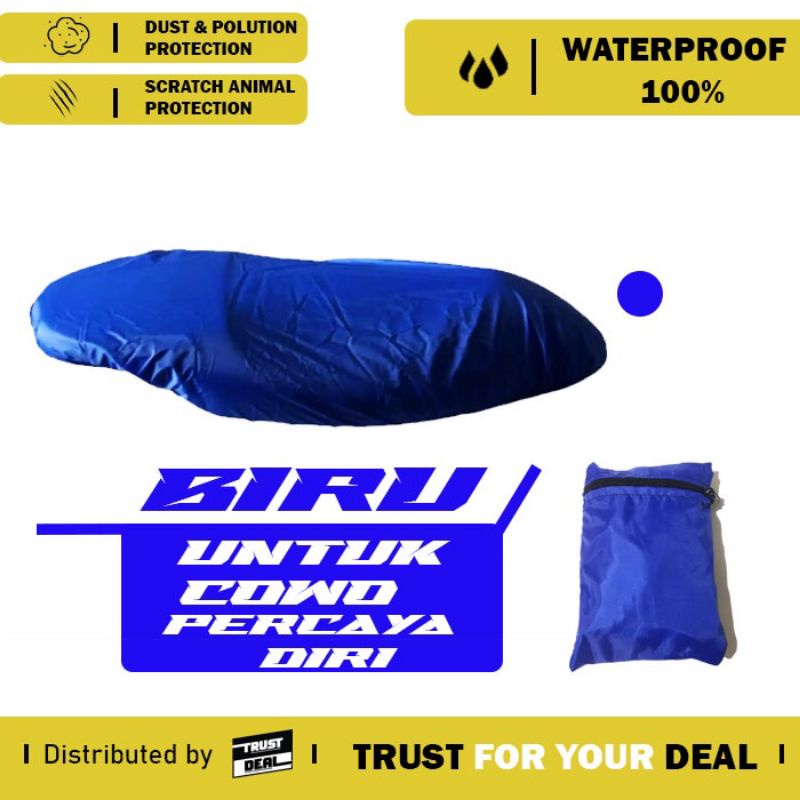 OEM SUPERIOR Sarung Cover Jok Motor Matic Besar Ukuran XL 100% Anti Air Bahan Tebal - COD Terlaris