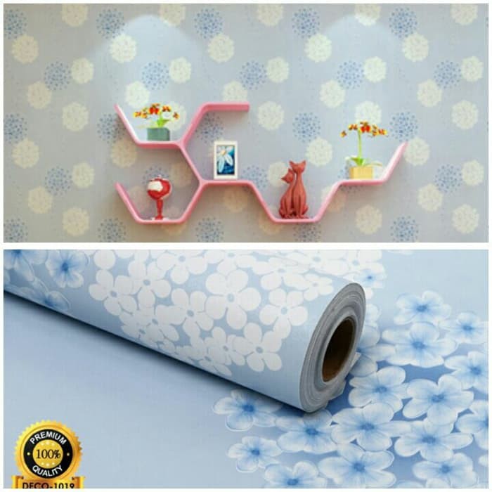 Wallpaper Dinding Motif Bunga Dandelion Ukuran Panjang 10Meter x Lebar 45CM