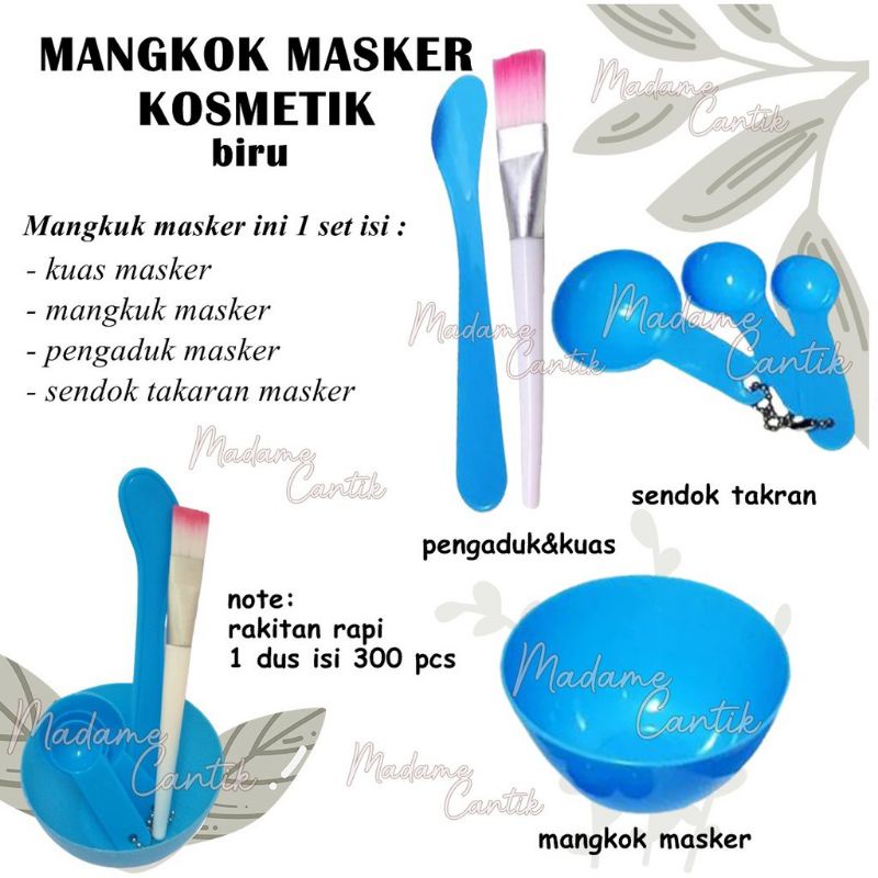 1 SET MANGKOK MASKER mangkok, kuas, sendok takar, spatula