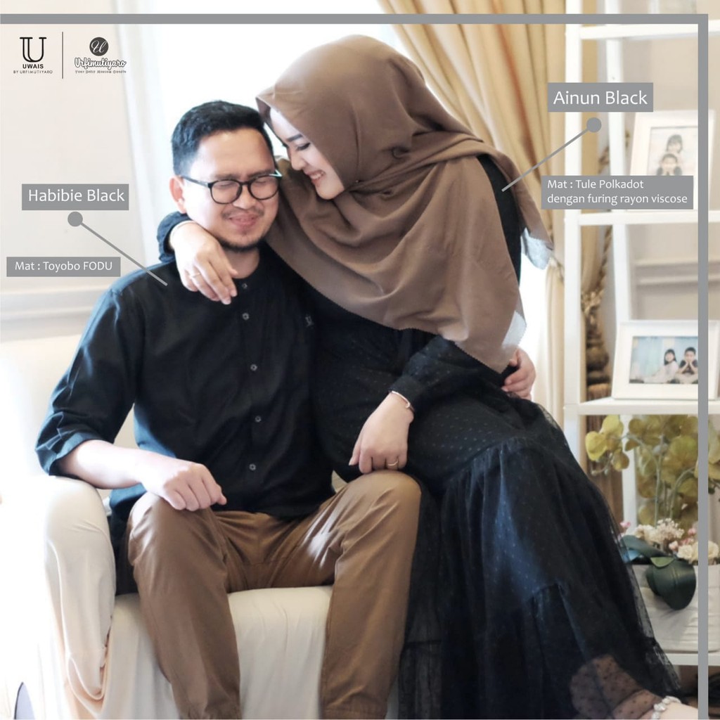 HABIBIE AINUN COUPLE DRESS || Gamis couple by Urfimutiyaro