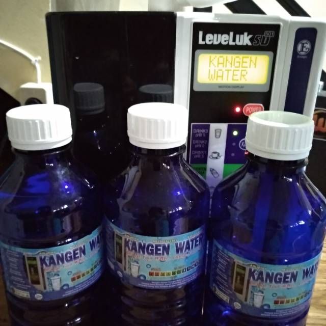 KANGEN WATER, AIR KANGEN 1 liter FRESH FROM MACHINE LEVELUK SD501