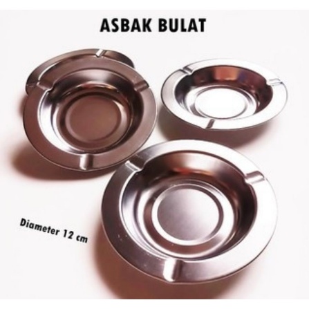 Asbak rokok stainless Asbak stenlis bulat asbak murah