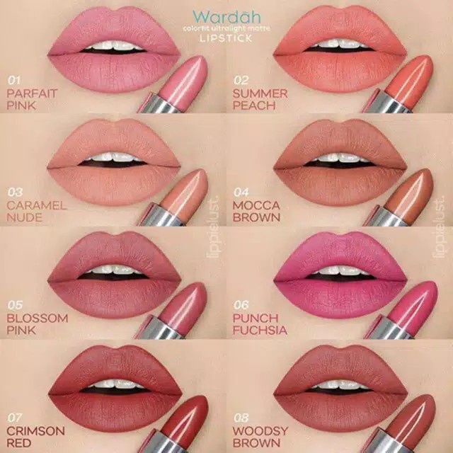 WARDAH Colorfit Ultralight Matte Lipstick