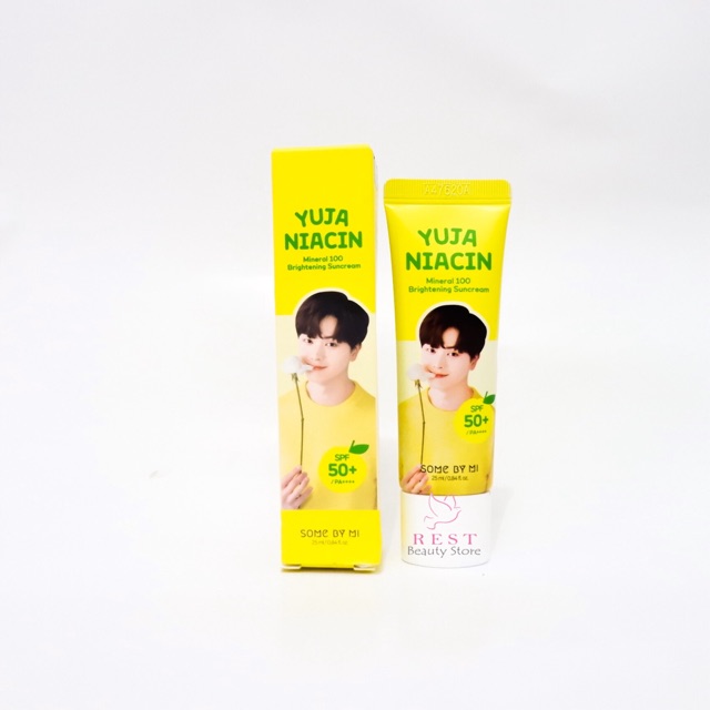 FULLSIZE SOMEBYMI YUJA NIACIN MINERAL 100 BRIGHTENING SUNCREAM ORIGINAL SOME BY MI SUNSCREEN SUNBLOK
