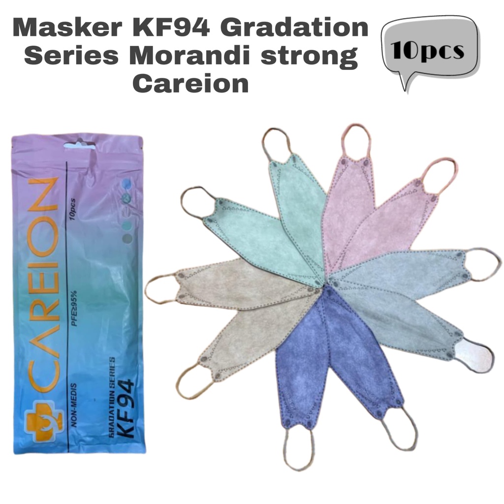 MASKER KF94 SERIES GRADATION 4PLY ISI 10 PCS NEW EARLOOP FACE MASK