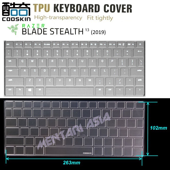 Keyboard Protector RAZER Blade Stealth 13 2019 - COOSKIN Premium TPU