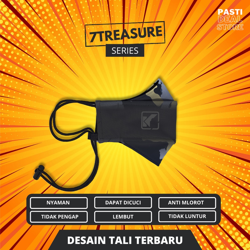 Masker distro premium original kf94 kain 3D mask adjustable earloop non medis 2 ply lapis unisex