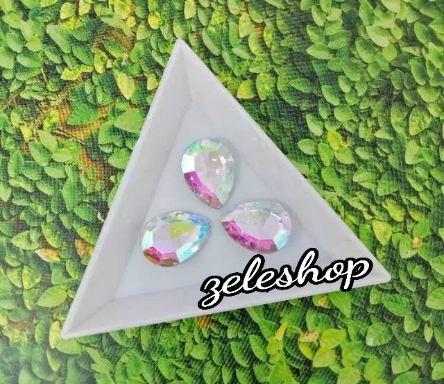 TEARDROP CRYSTAL SIZE 18 MM / HIASAN TASBIH DIGITAL/DECOCASE/BAJU