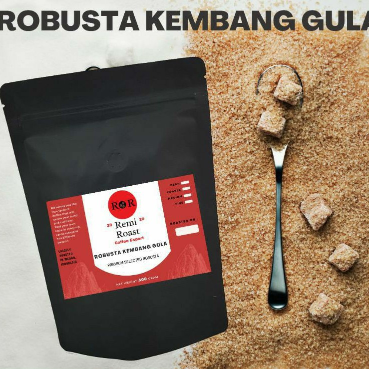 

KOPI ROBUSTA KEMBANG GULA 500 GRAM BUBUK / BIJI