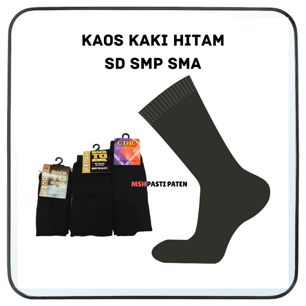 Kaos Kaki Fashion Unisex Wanita Pria Murah Kaus Polos Kaos kak Hitam Sd Smp Smai Ankle Socks Pendek