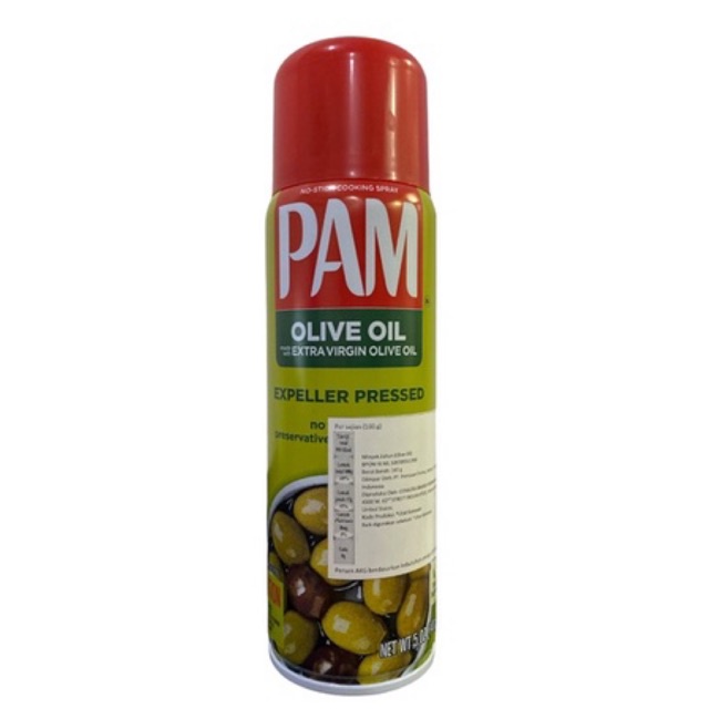 PAM Extra Virgin Olive Oil Non Stick Cooking Oil Spray 141g