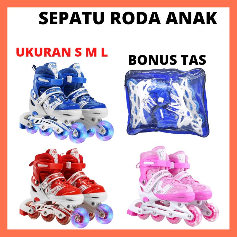 Sepatu Roda Anak Perempuan Laki Laki Murah Sepatu Roda 4 POWER