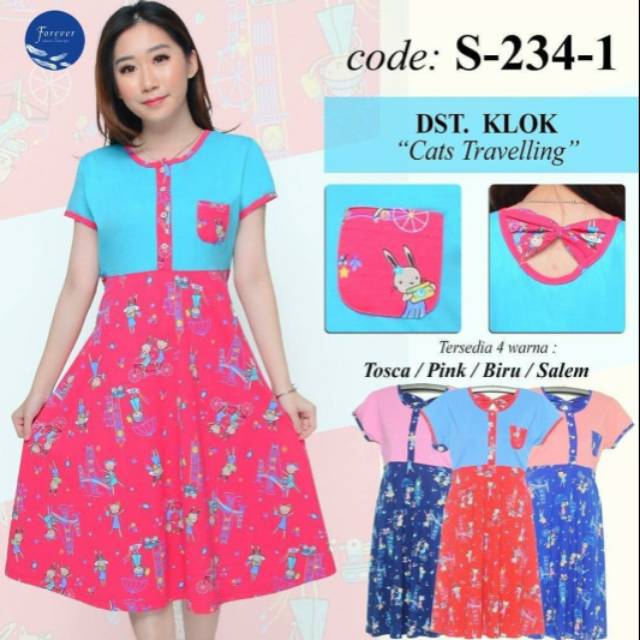 FOREVER - DASTER KLOK HOMEDRESS KITTY BUNNY
