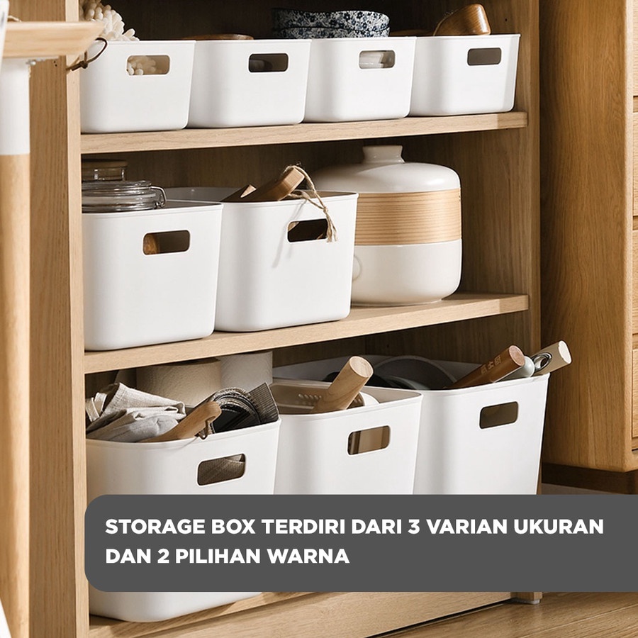 STORAGE BOX ORGANIZER / LEMARI PLASTIK / BOX ORGANIZER / KOTAK PENYIMPANAN PUTIH