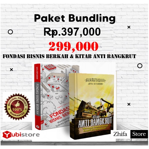 Jual Paket Bundling 2 Buku Fondasi Bisnis Berkah & Kitab Anti Bangkrut ...