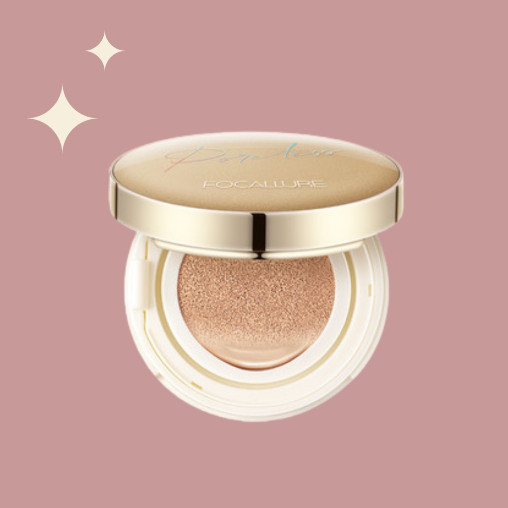 Focallure Poreless Matte Air Cushion Foundation FA198 - 102 Light Beige - BB Cushion Full Coverage W