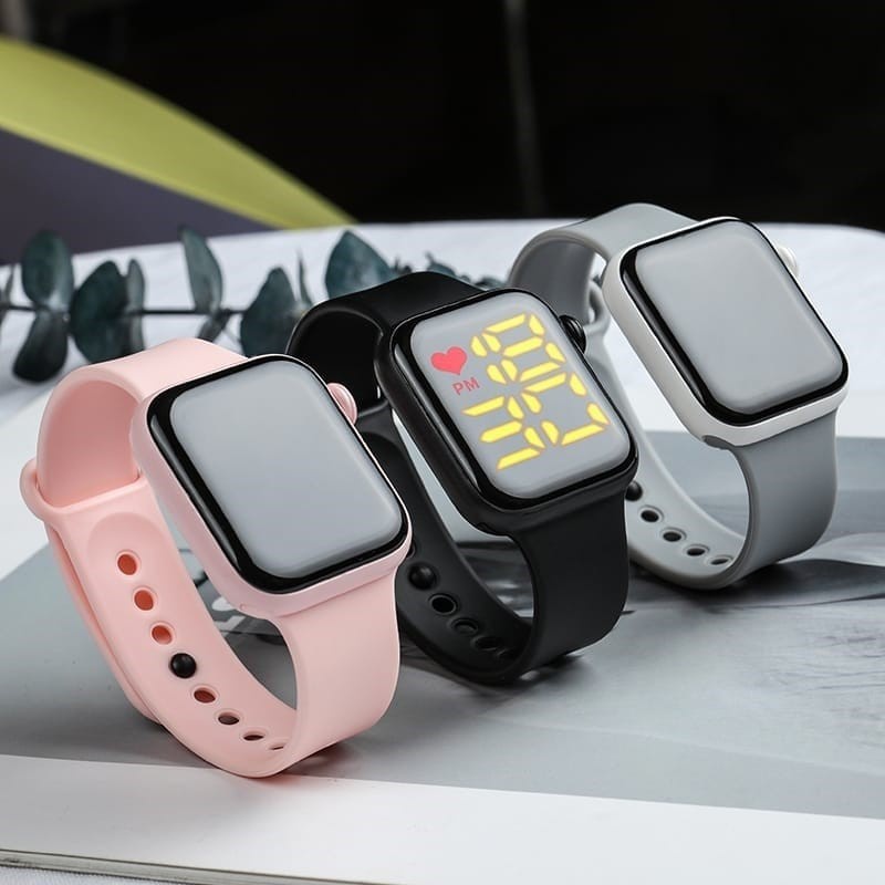 B-01 Jam Tangan LED DIGITAL Rubber SPORT