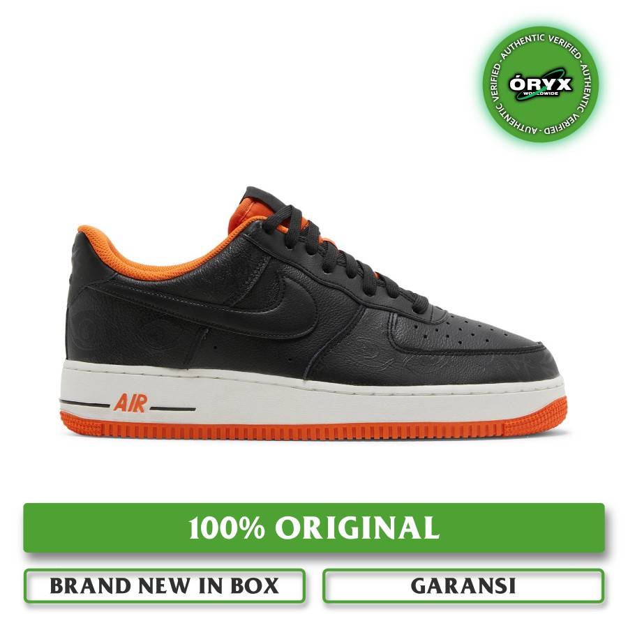 Nike Air Force 1 '07 Premium Halloween 2021 Black / Starfish / Sail (DC8891-001) 100% ORIGINAL