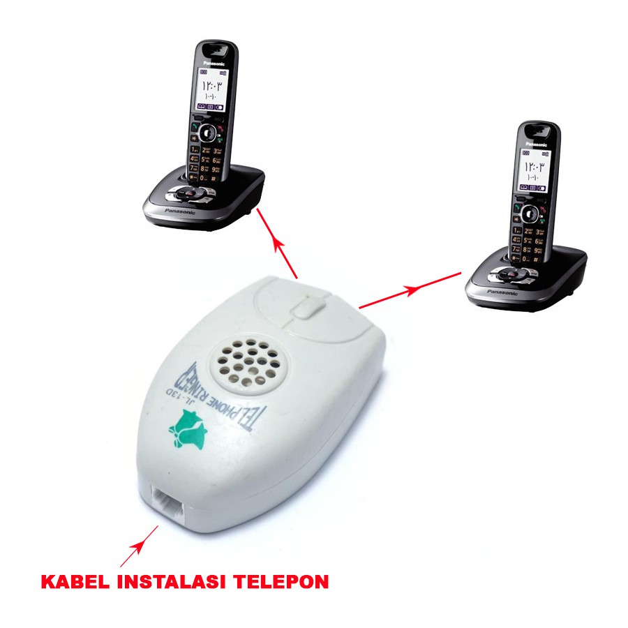 Telepon Ringer JL-13D - Bentuk Mouse - Pengeras Suara Dering Telepon