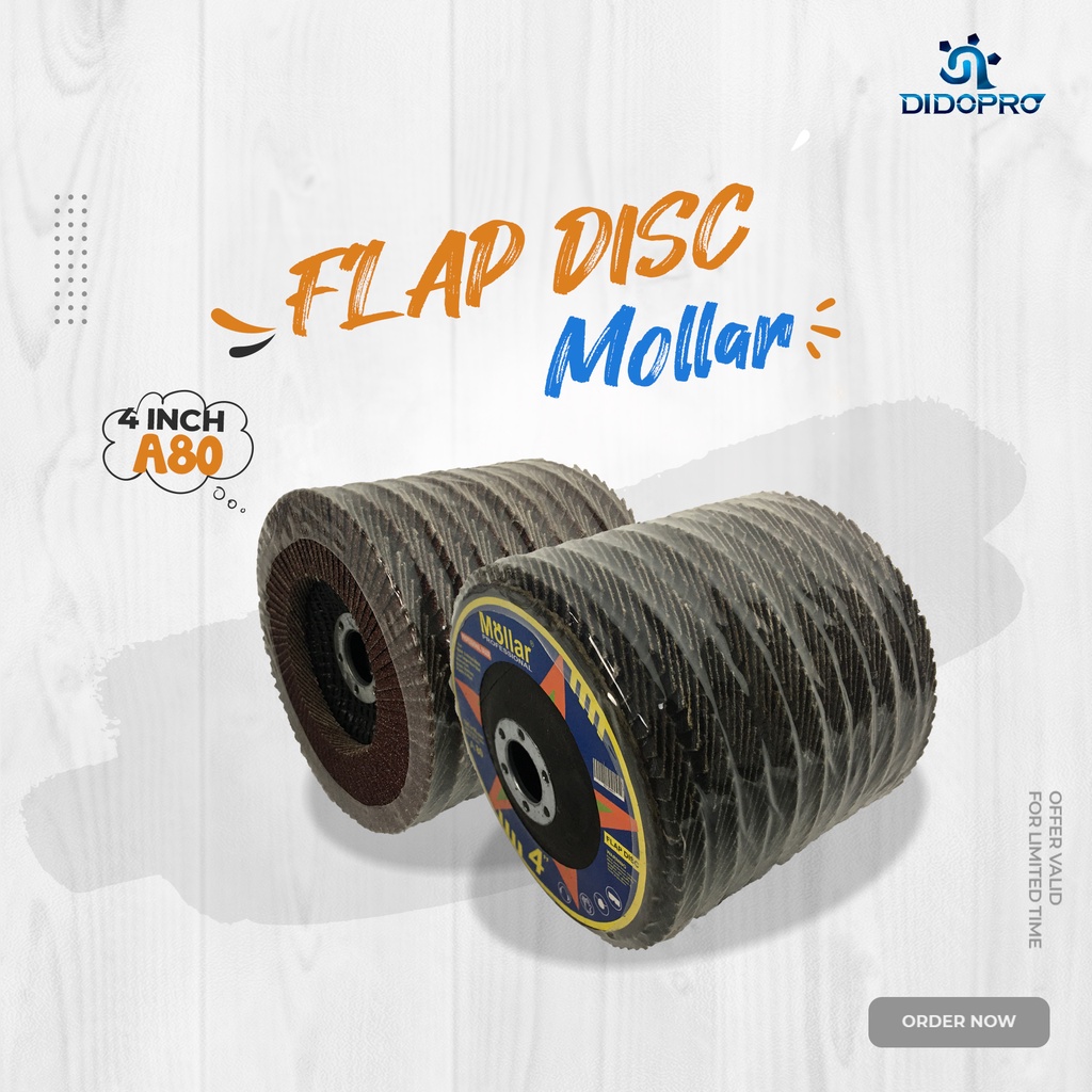 Flap Disc Disk / Amplas Susun Tumpuk - MOLLAR 4&quot;