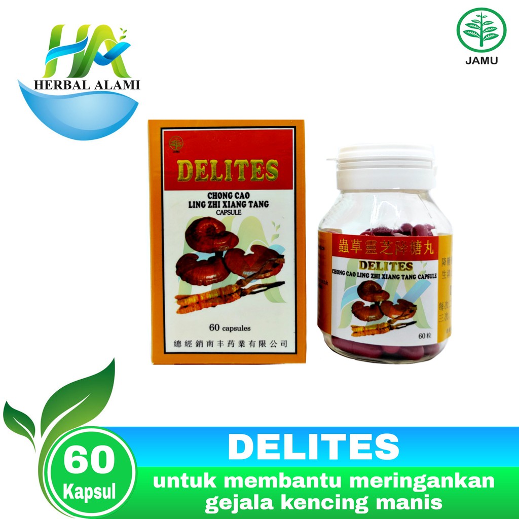 Delites Chong Chao Ling Zhi Xiang Tang Capsule - Obat Diabetes