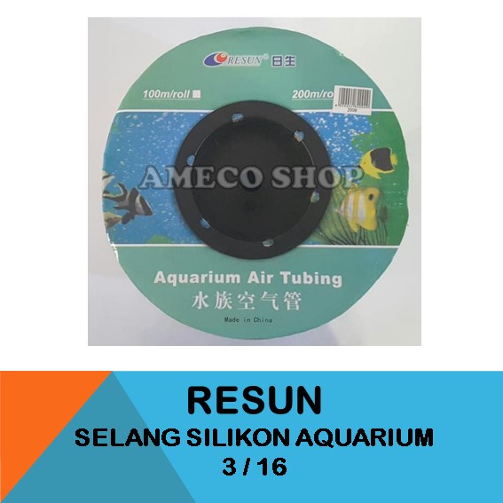 RESUN Selang Aerasi Aerator Udara Aquarium Silikon per Roll