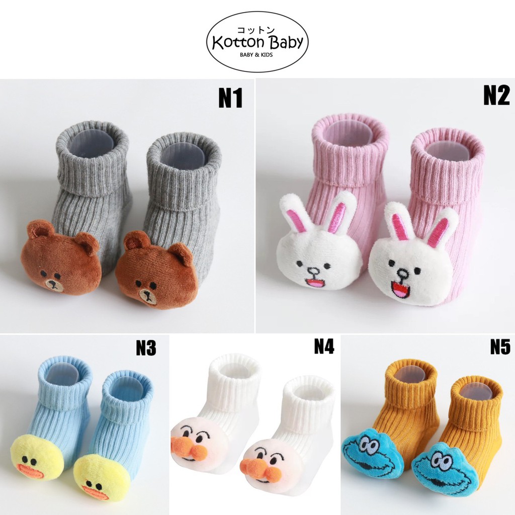 0-3 thn | KAOS KAKI BAYI ANAK IMPOR NEWBORN SOCKS LUCU KARAKTER KARTUN PEREMPUAN jczz catalog vol.N