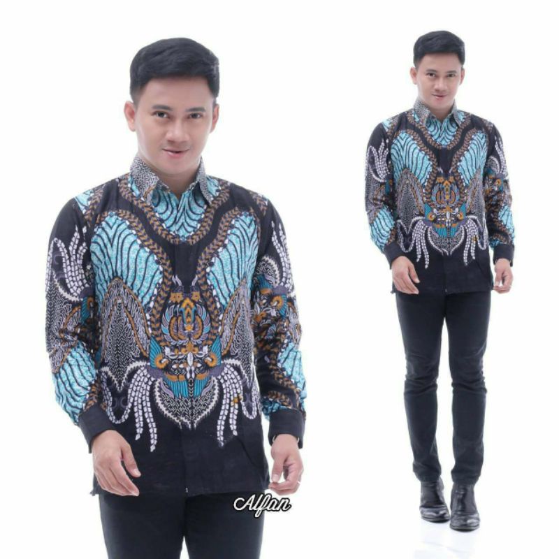 Atasan kemeja batik pria SUPER JUMBO BIG SIZE motif Madu | ukuran M-10XL | katun HRB kenongo murah