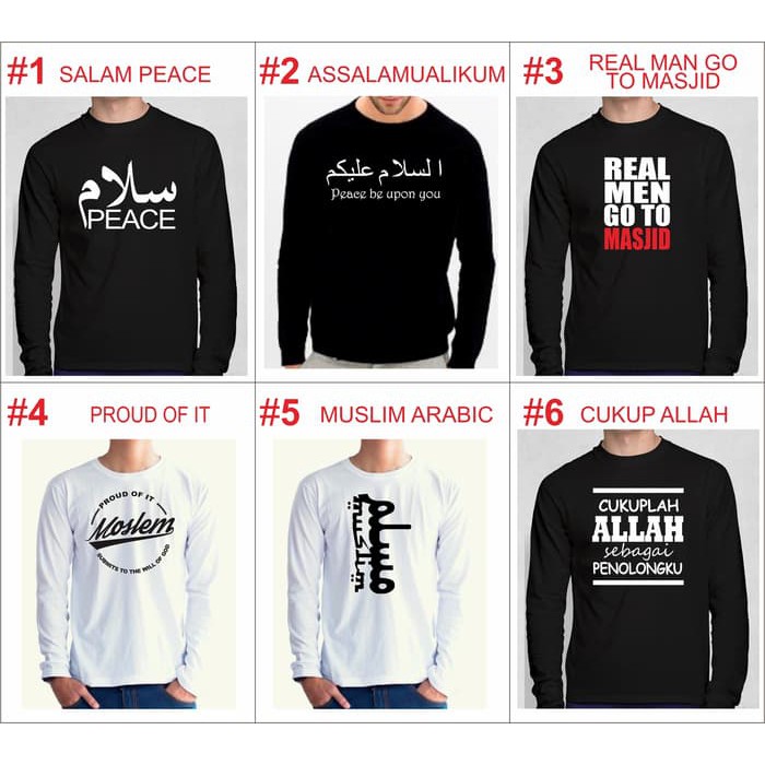 Kaos Islami Kaos Pria Kaos Kaos Islami Pria Kaos Islam Kaos Islam Ahad Kaos Islami Pria Lengan Panja