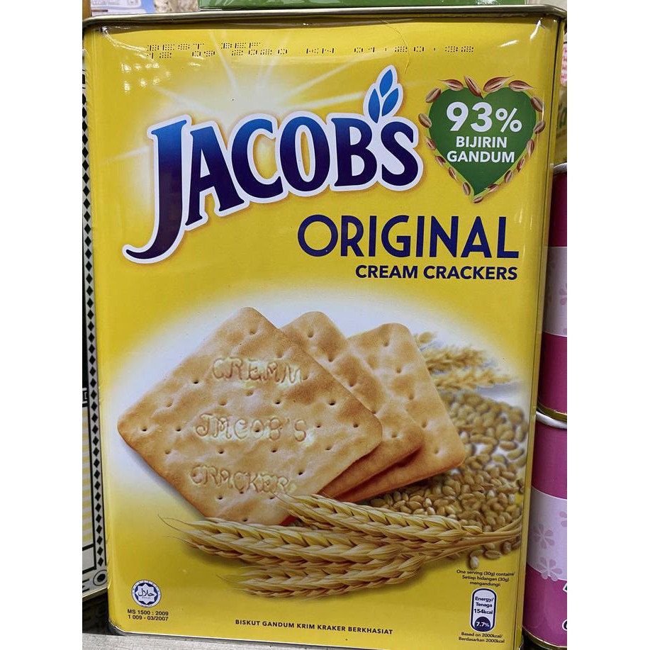 

BISKUIT JACOB ORIGINAL / JACOBS ORIGINAL CREAM CRACKERS KALENG