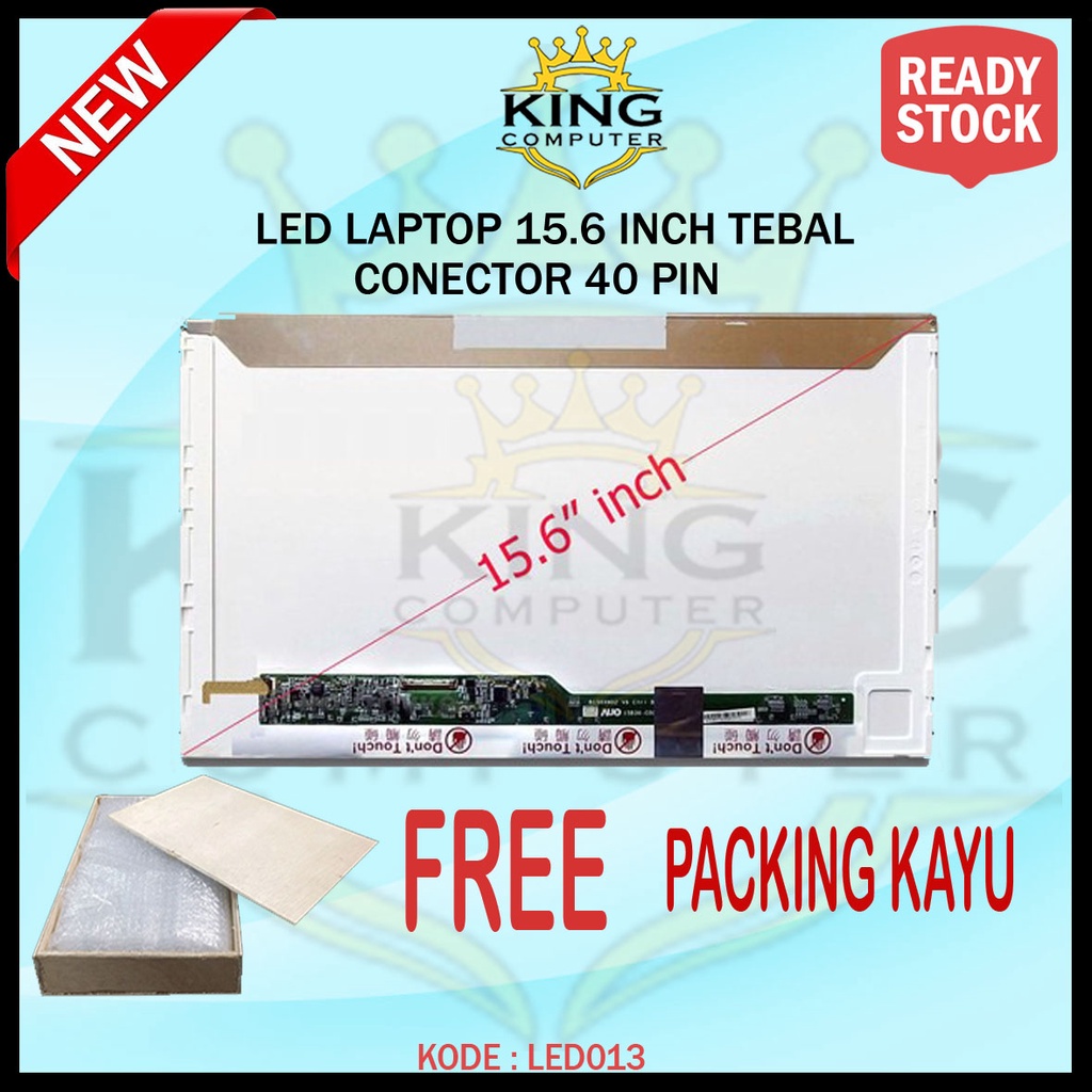 LCD LED Laptop 15.6 Inch Tebal 40 Pin