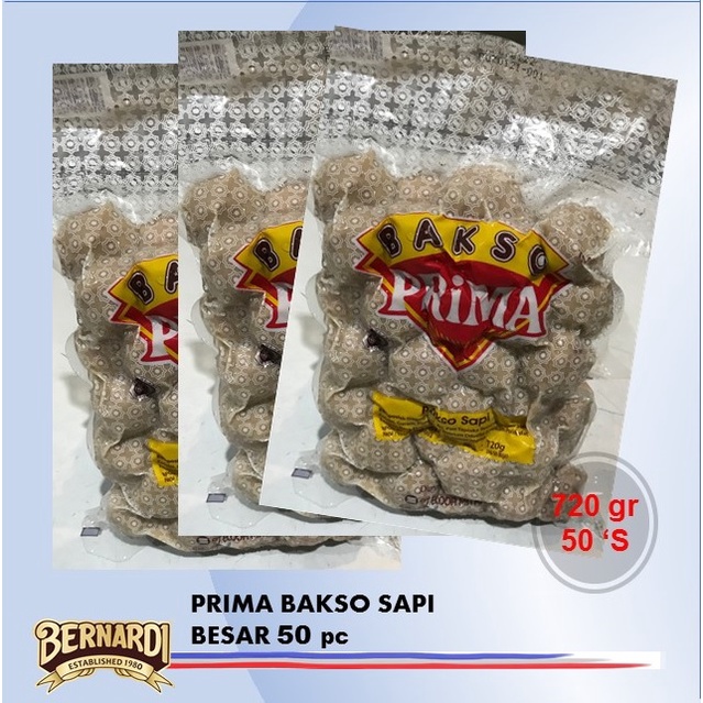 

PRIMA Bakso Sapi Biji Besar isi 50pc