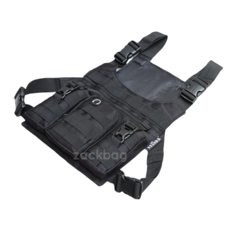 Chest bag rig Tas dada pria Neisda black premium gen2 BISA COD