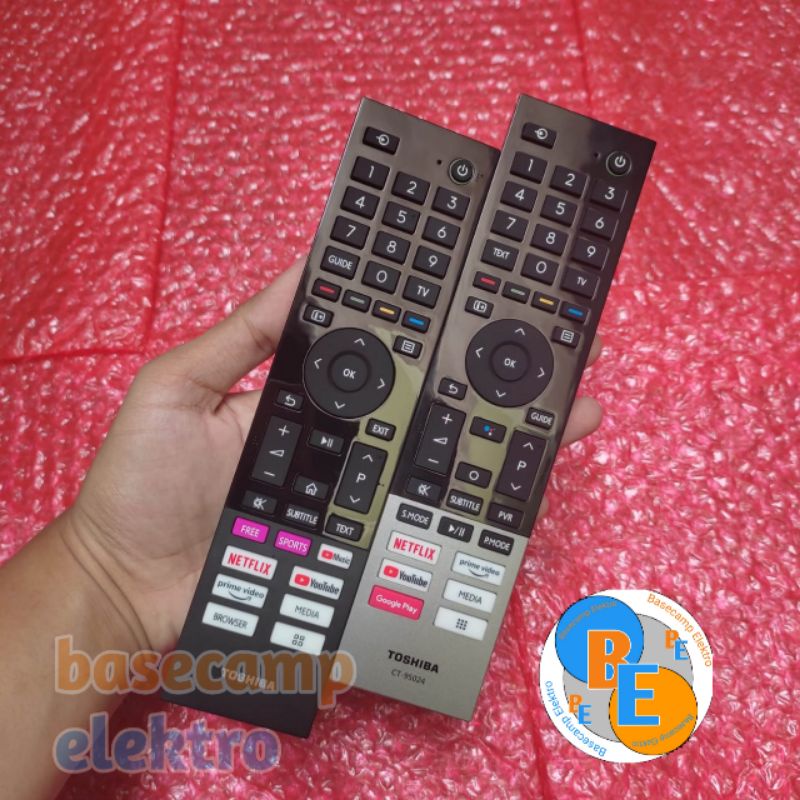 Remot TV TOSHIBA Android TV Smart TV V35KP C350KP M550KP E31KP Series 100% Original Bonus Batu Bater