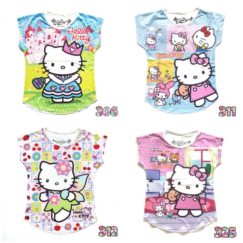 Kaos Anak Perempuan Coco Ice Hello Kitty