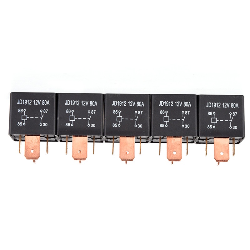 Relay 4 Pin DC 24V 12V 80A JD1912 Tahan Air Untuk Otomotif Mobil