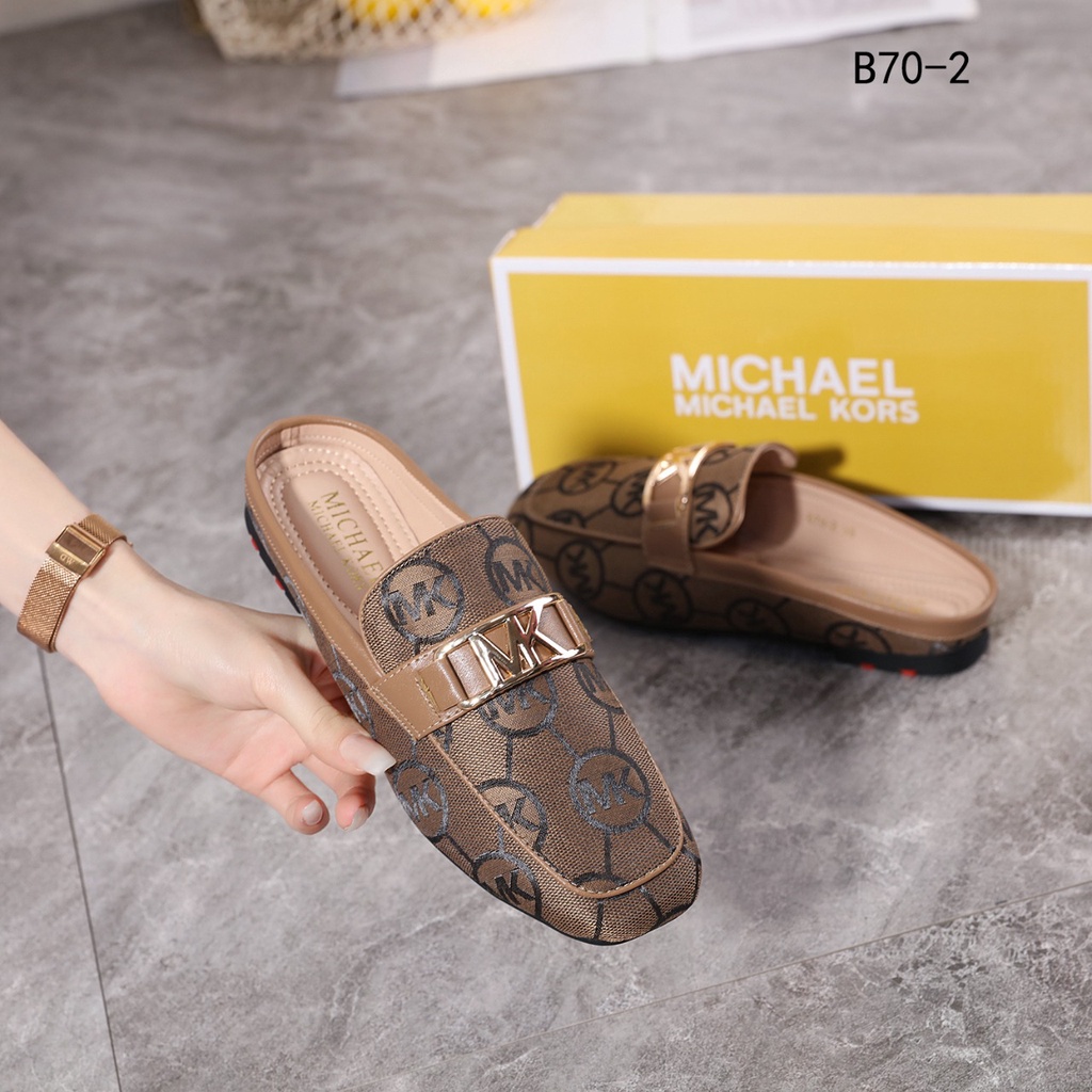 Canvas Flat Mules B70-2